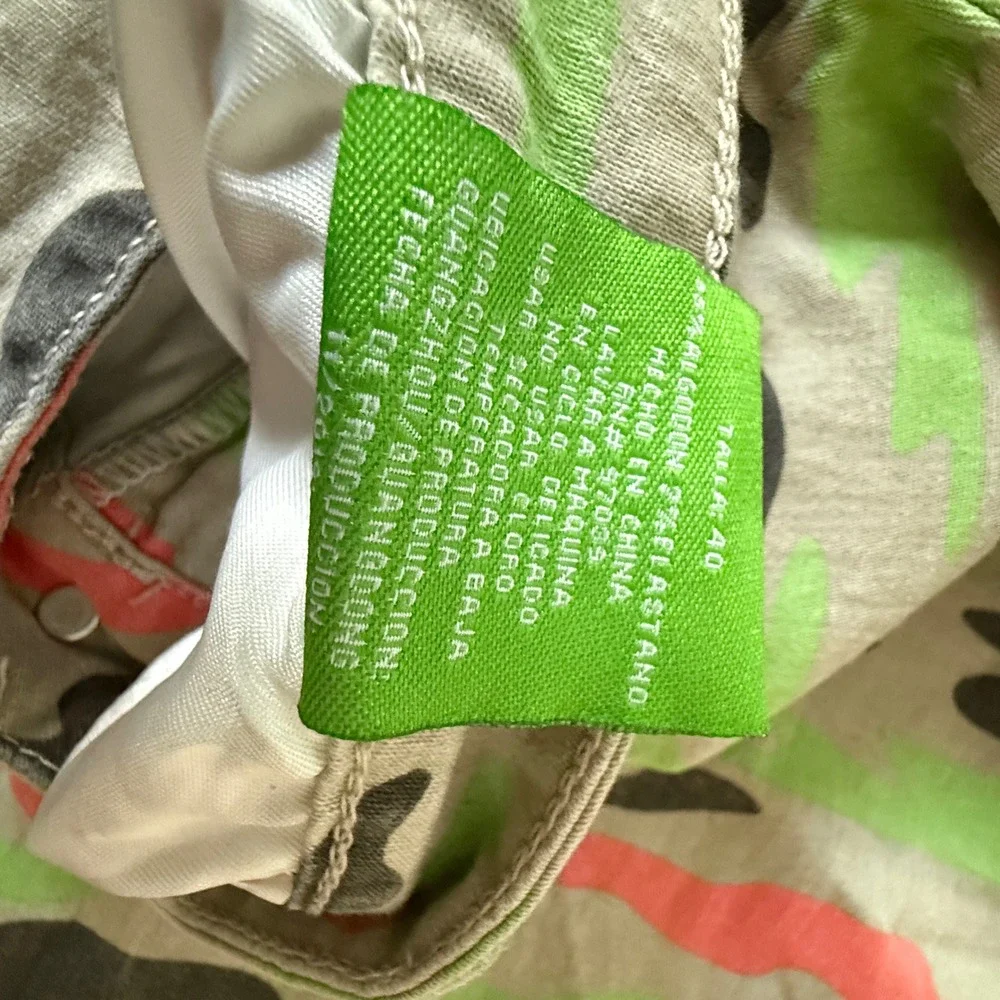 Demolition‎ Mens Camo Shorts Size 40 Multicolor Neon Green Pink Grey 2019